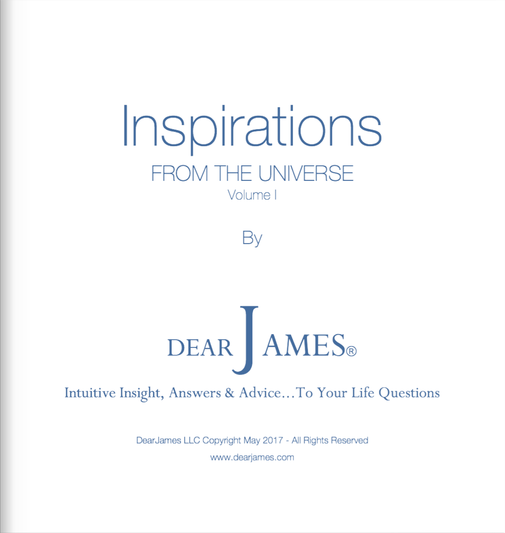 Title Page - Inspirations from the Universe - Volume I